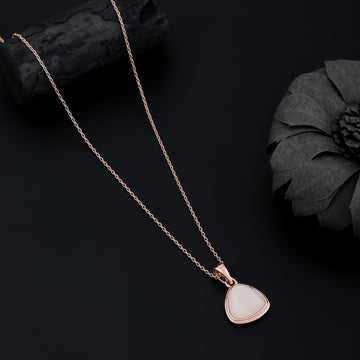 Moonlight Pearl Necklace (Rose Gold)