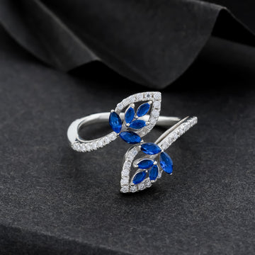 Sapphire Vine Rings