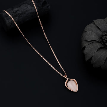 Blush Whisper Necklace (Rose Gold)