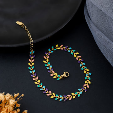 Rainbow Vines Anklet