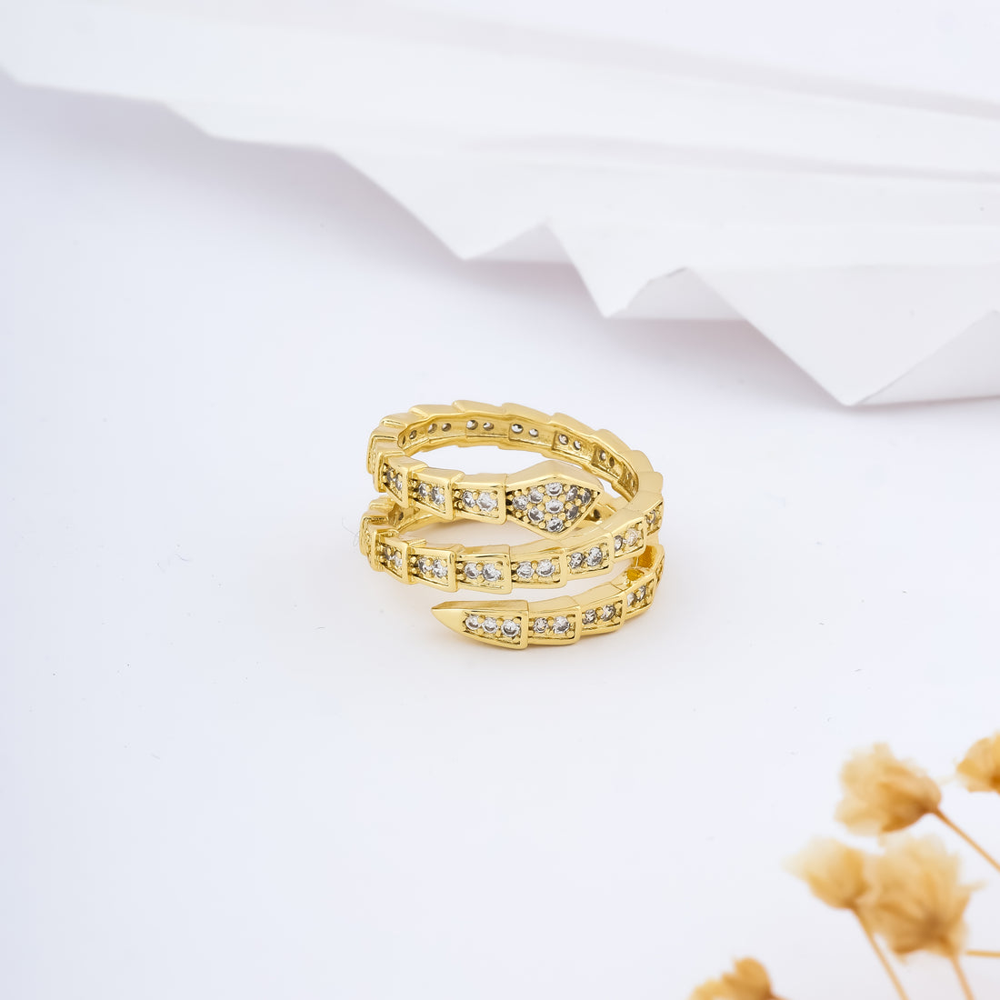 Pave Delta Ring