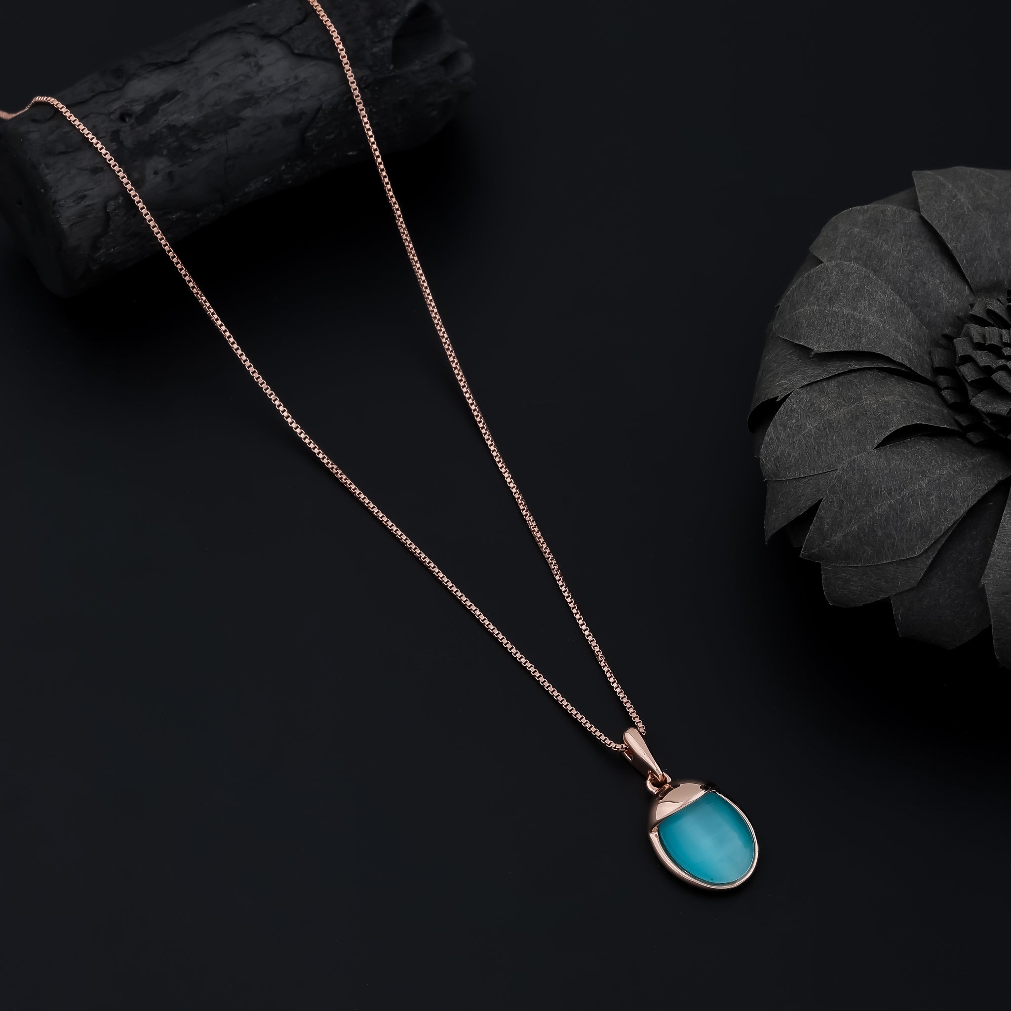 Sea Serenity Necklace (Rose Gold)