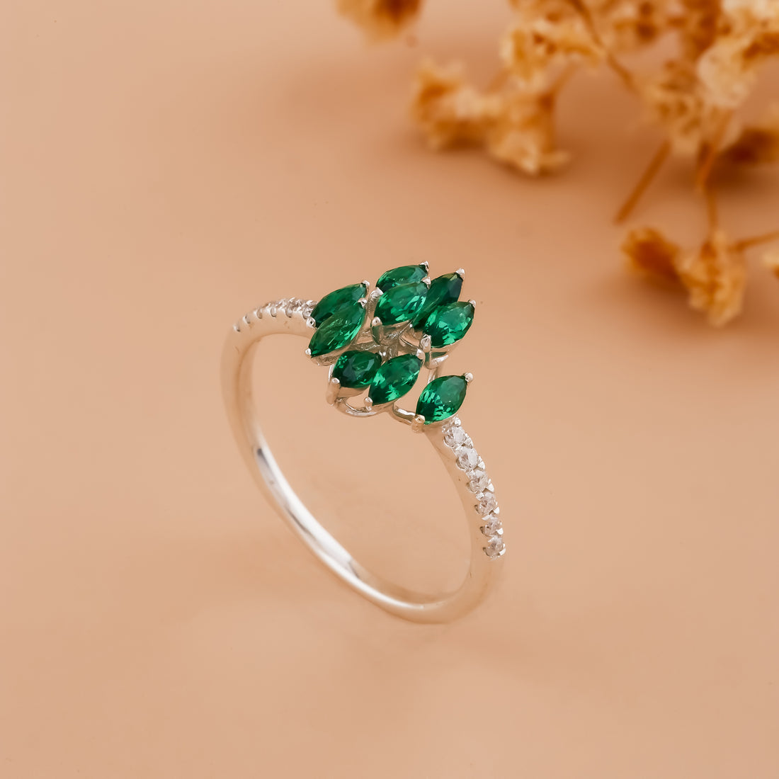 Emerald Canopy Rings