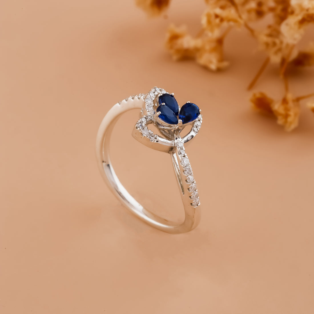 Sapphire Whirl Rings