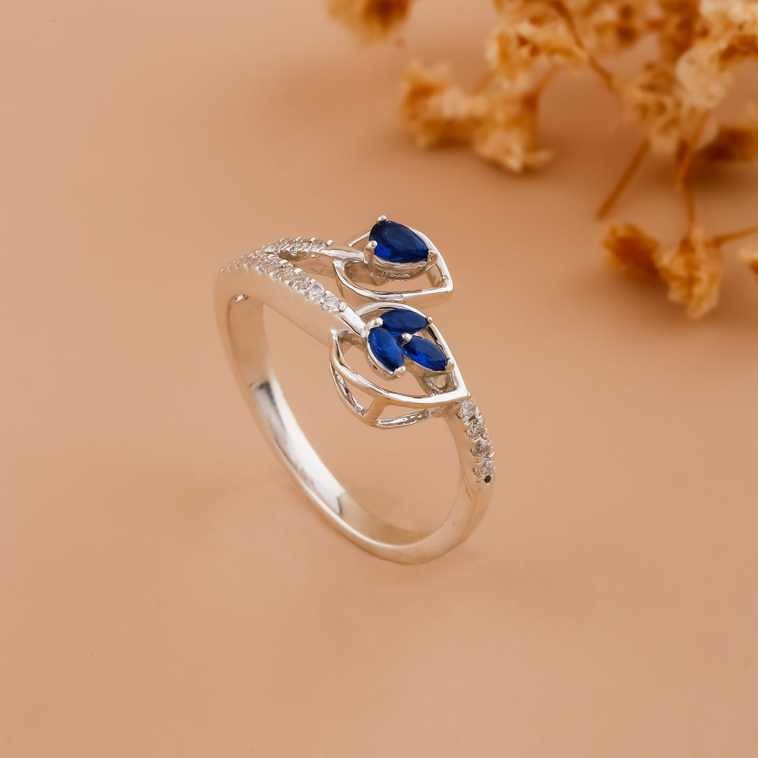 Blue Bloom Rings