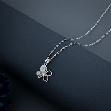 Diamond Pave Butterfly Necklace