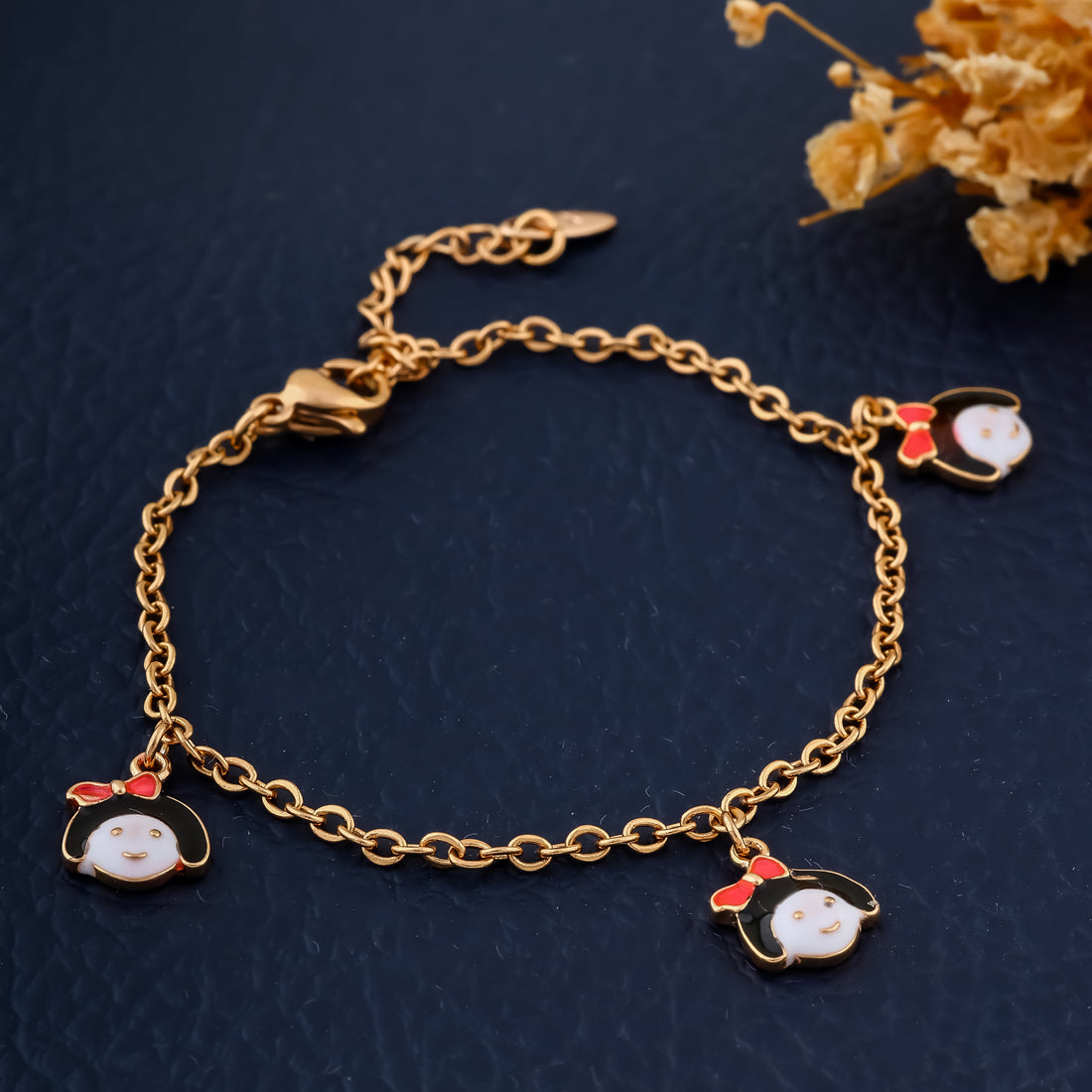 Cherry Charm Kids Bracelet