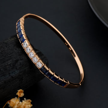 Sapphire Shine Bangle (Rose Gold)