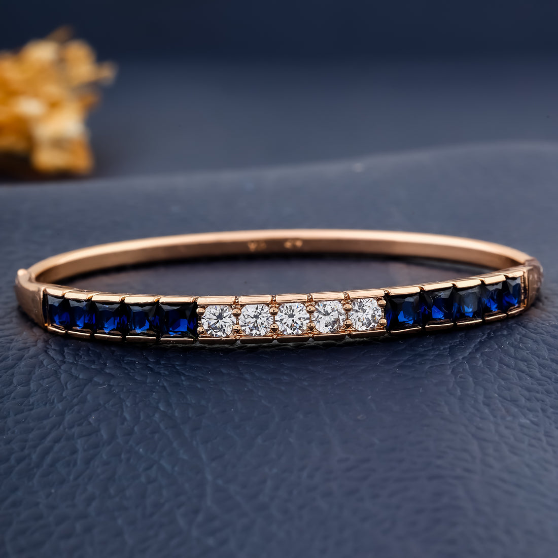 Sapphire Shine Bangle (Rose Gold)