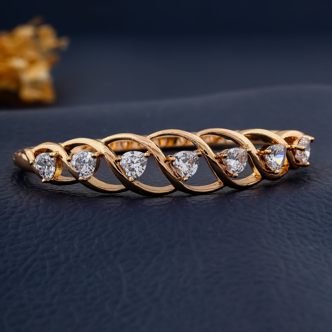 Infinity Glow Bangle (Rose Gold) - Small Size