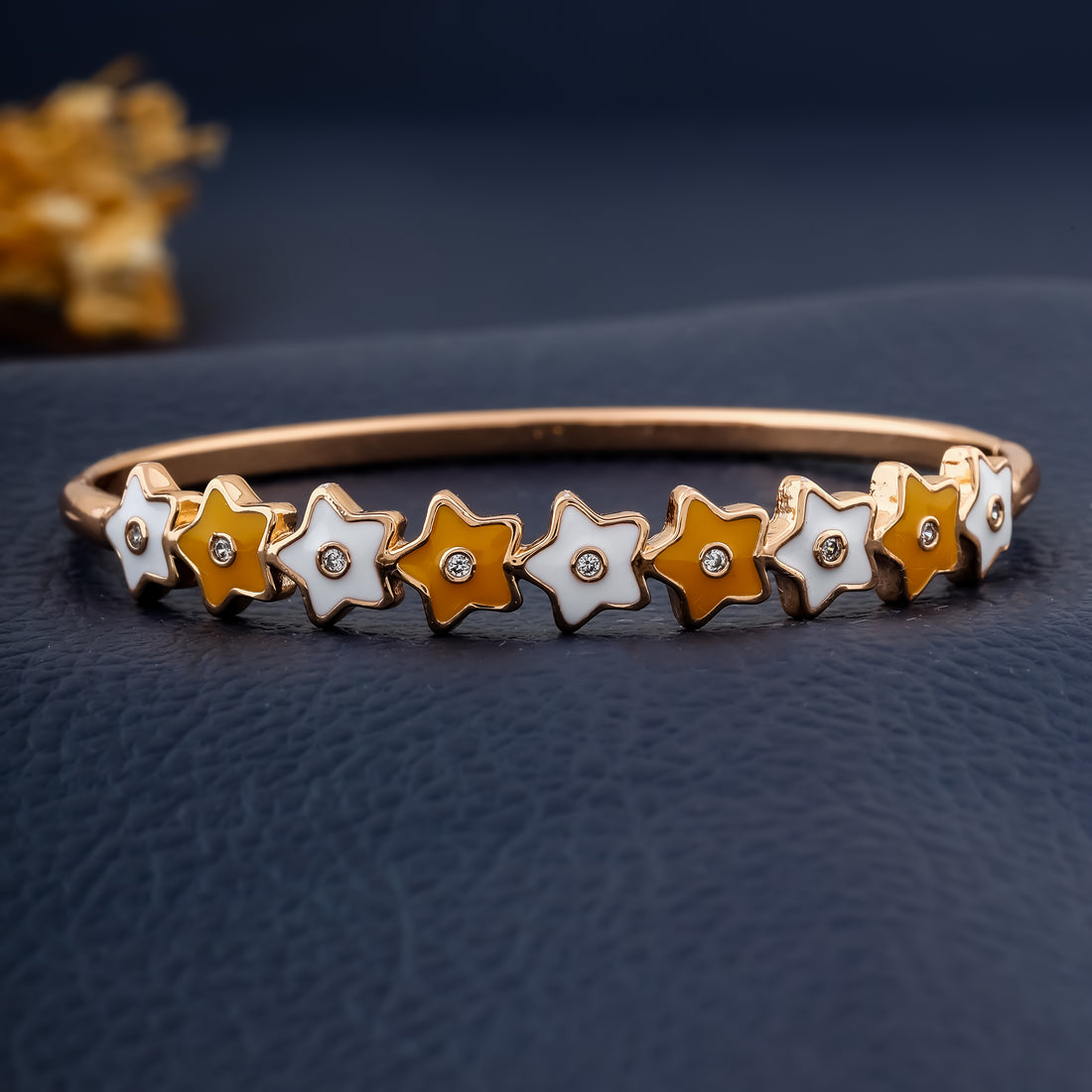 Starlight Charm Bangle (Rose Gold)