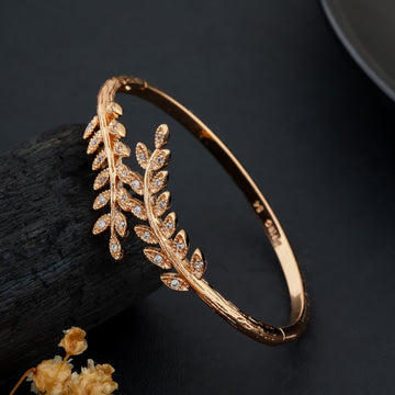 Eternal Leaf Bangle (Rose Gold)