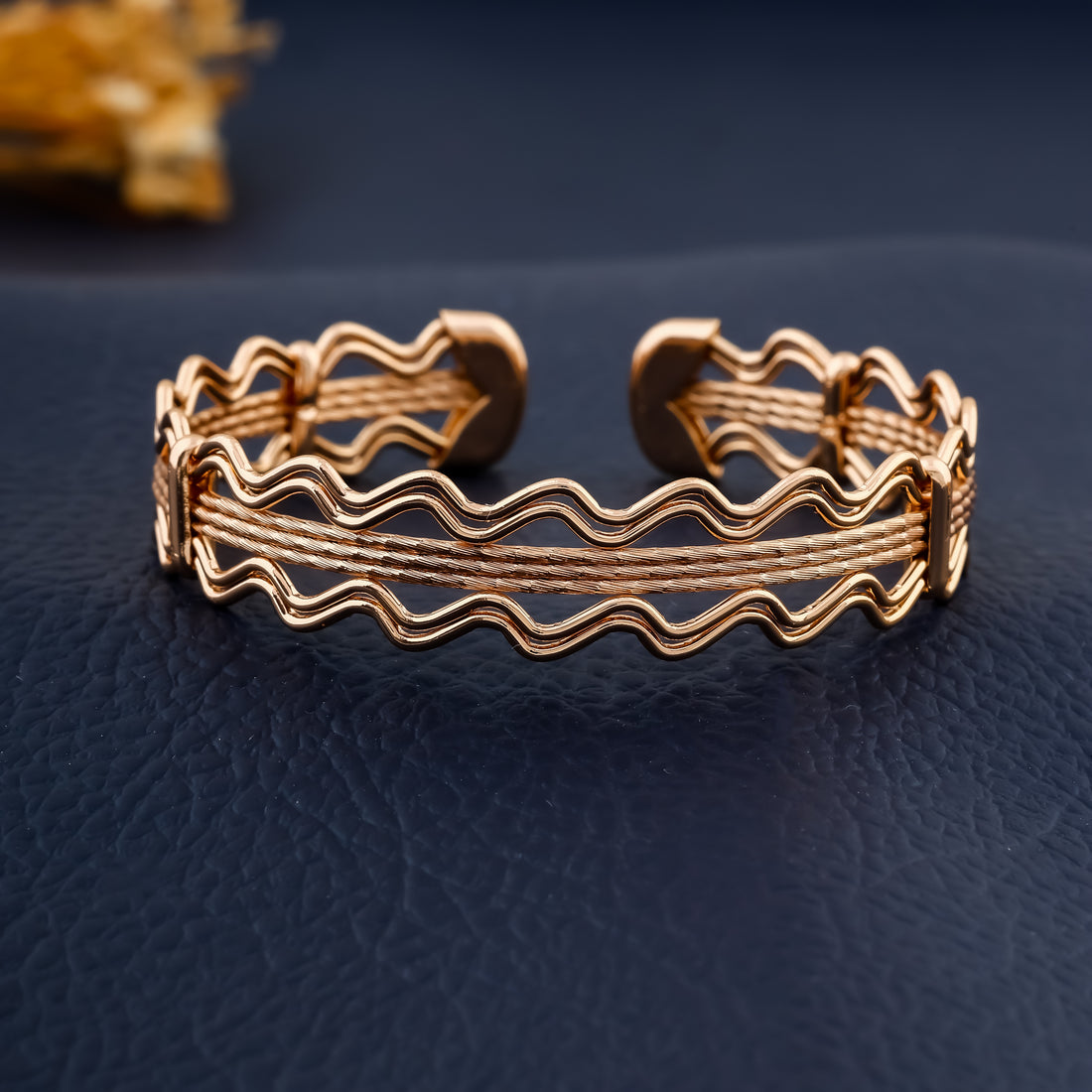 WaveCuff Bracelet (Rose Gold)