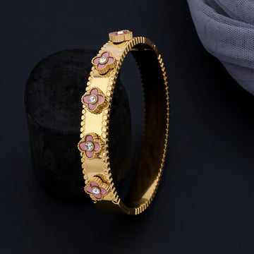 Blush Blossom Bangle (Gold)