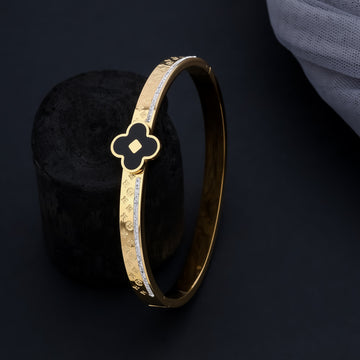 Black Aura Bangle (Gold)
