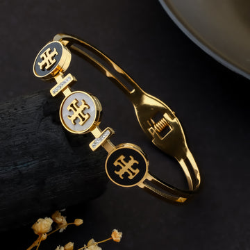 Trio Medallion Link Bracelet (Gold )