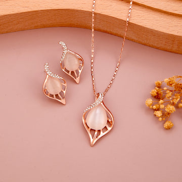 Gilded Garden Necklace Set (Rose Gold)