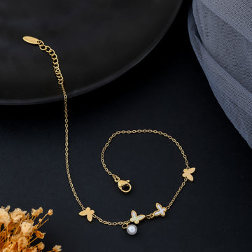Pearl Flutter Anklet