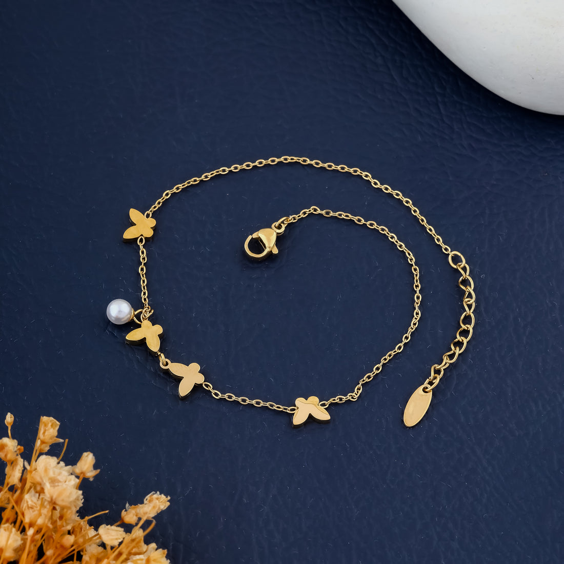 Pearl Flutter Anklet