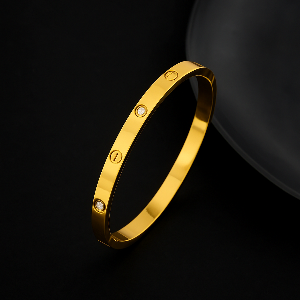 Love Bangle (Yellow Gold )